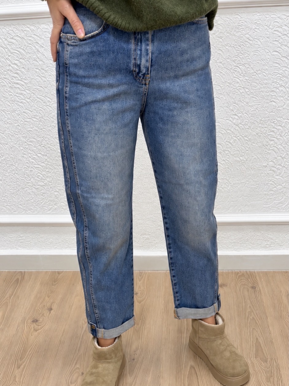 Altı katlama detaylı bagy pantolon